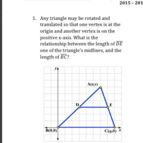 Any triangle may be rotated and translated so that one vertex is at the origin and another vertex is