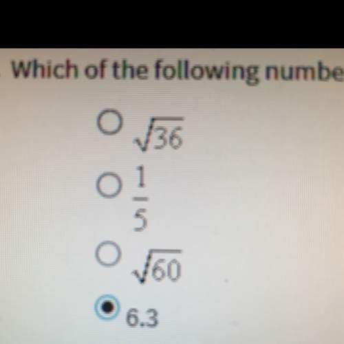 Which of the following numbers is irrational?