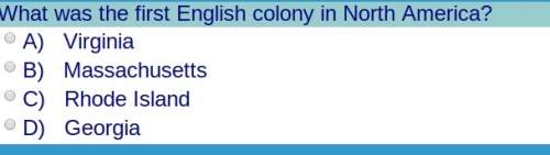 Pls 15 points will give crown to best answer! what was the first english colony in north america?&lt;