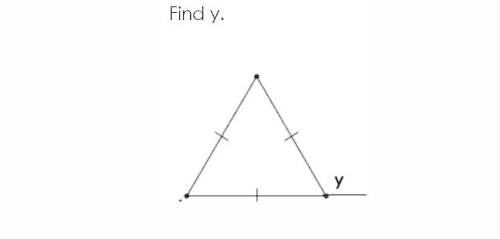 Find y. a. 120 b. 60 c. 100 d. not enough information