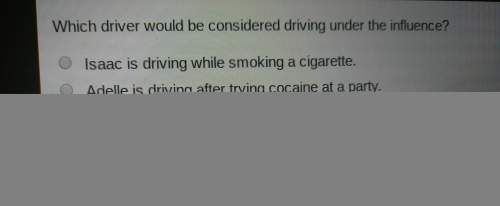 Which driver would be considered driving under the influence ?