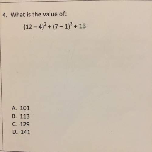 What is the value of (12-4)^2+(7-1)^2+13