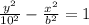 \frac{y^2}{10^2} -\frac{x^2}{b^2} =1