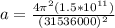 a = \frac{4\pi^2(1.5*10^{11})}{(31536000)^2}