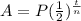 A=P(\frac{1}{2})^{\frac{t}{n}}