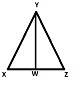 Segment yw is an altitude of triangle xyz. find the area of the triangle. z=(5,4), w=(5,-1), y=(8,-1