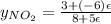 y_{NO_{2}}=\frac{3+(-6)\epsilon}{8+5\epsilon}