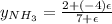 y_{NH_{3}}=\frac{2+(-4)\epsilon}{7+\epsilon}