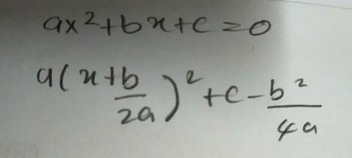 How to solve an equation using the completing the square?