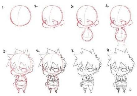 Can someone show me how to draw chibi  i have been struggling in that for a