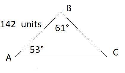 Asurveyor wants to find the distance from points a and b to an inaccessible point c. these three poi