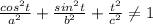 \frac{cos^2 t}{a^2} + \frac{sin^2 t}{b^2}+\frac{t^2}{c^2} \neq 1