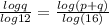 \frac{logq}{log12}=\frac{log(p+q)}{log(16)}