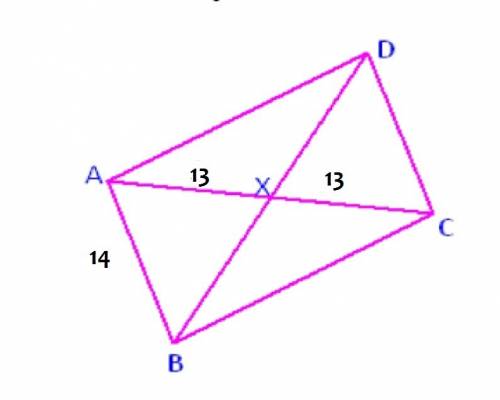 I’m rohmbus abcd, ab= 14 and ac= 26. find the area of the rhombus to the nearest tenth.