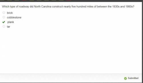 Which type of roadway did north carolina construct nearly five hundred miles of between the 1830s an