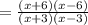 =\frac{(x+6)(x-6)}{(x+3)(x-3)}