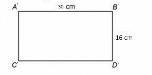1. the rectangle shown is dilated by a scale factor of 2. (a) calculate the length of each side of t