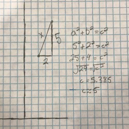 What is the distance between points f(2,9) and g(4,14)?  round to the nearest whole number.   show s