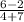 \frac{6-2}{4+7}