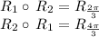 R_{1}\circ\:R_{2}=R_{\frac{2\pi}{3}}\\R_{2}\circ\:R_{1}=R_{\frac{4\pi}{3}}\\