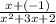 \frac{x+(-1)}{x^2+3x+2}