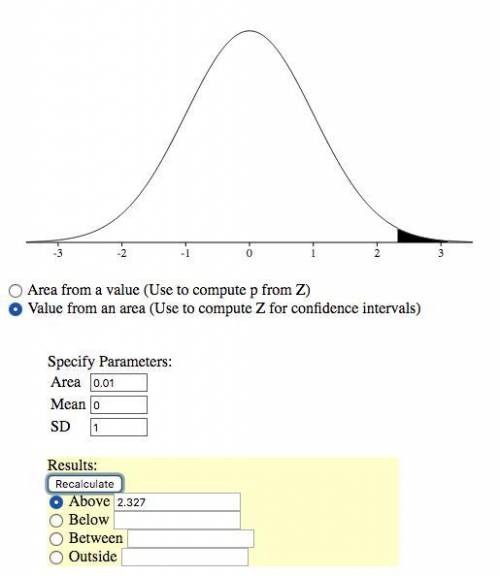 Hlp  find the z score that corresponds to p99, the 99th percentile of a standard normal distribution