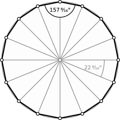 What is the shape called that has 16 sides