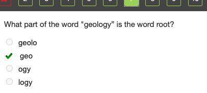 What part of the word “geology” is the word root?