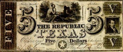 The republic of texas currency was known as