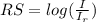 RS=log(\frac{I}{I_r} )