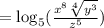 =\log_5(\frac{x^8 \sqrt[4]{y^3} }{z^5})