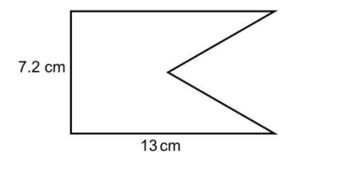 The following shape is made by cutting an equilateral triangle from a rectangle. find its perimeter.