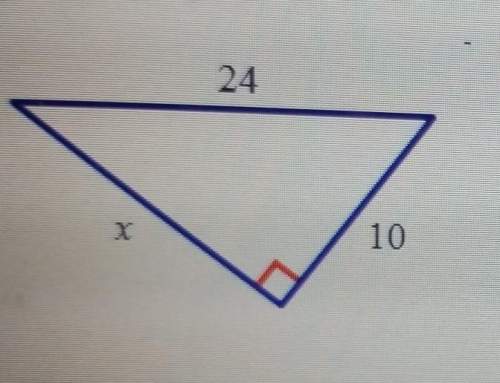 Analyze the diagram below and complete the instructions that follow.find the unknown side length, x.