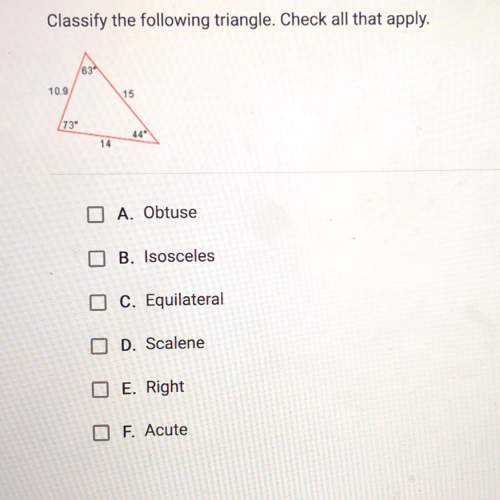 Classify the following triangle.. select all that apply