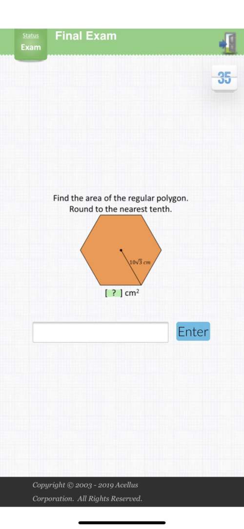 Find the area of the regular polygon round to the nearest tenth.