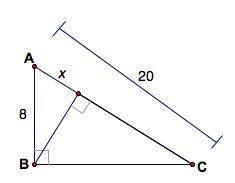 Solve for x in the diagram shown. a) 2.7 b) 2.9 c) 3.0 d) 3.1 e) 3.2