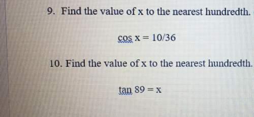 Find the value of x to the nearest hundredth