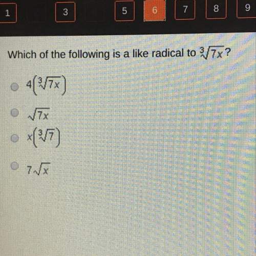 Which of the following is a like radical to.. (look at picture)