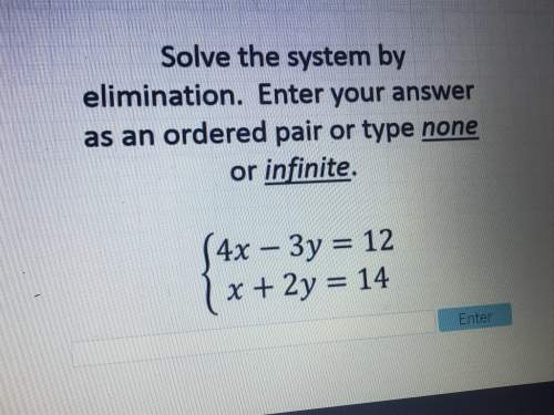 How do i solve this using elimination
