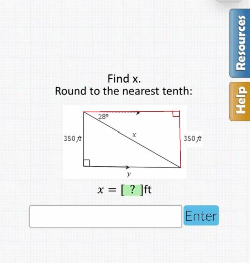 Someone  !  find x round to the nearest tenth!  trigonometry!