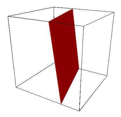 The base of a cube is parallel to the horizon. If the cube is cut by a plane to form a cross section