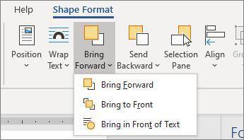 In Microsoft Word 2013, the feature that allows you to layer images or areas of color in a document,