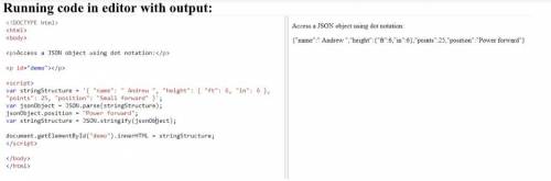 Assign json Data with the parsed value of the string Structure variable. Then, assign Power forward