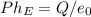 Ph_{E}=Q/e_{0}