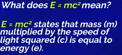 What does this mean? E=mc(?)