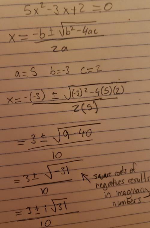 How do you solve using the quadratic formula
