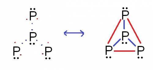 The standard state of phosphorus at 25∘C25∘C is P4P4. This molecule has four equivalent PP atoms, no