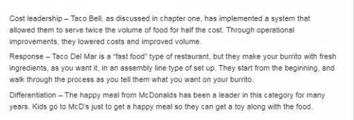 Within the food service industry (restaurants that serve meals to customers, but not just fast food)