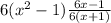 6(x^2-1) \frac{6x-1}{6(x+1)}