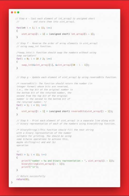 Complete the commented parts in the code below: #include  #include  #include  // Functions  // // Fu
